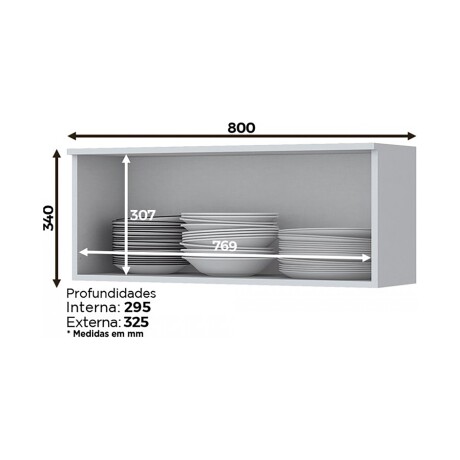 AEREO BASC 80 CM MDF BLANCO AMERICANA