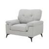 BUTACA Tela y Madera Natural Living - Lamona Gris Claro