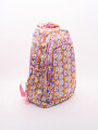 MOCHILA FLOWER DOBLE CIERRE NARANJA