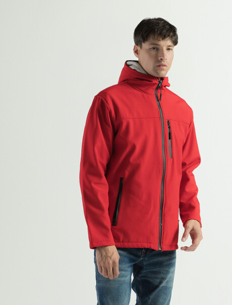 Campera Neopreno con Capucha Rojo