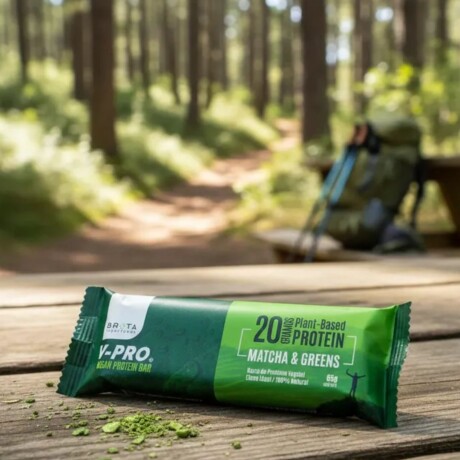 ¡OFERTA IMPERDIBLE! Protein Bar Vegan Caja x 12 Brota Matcha & Greens