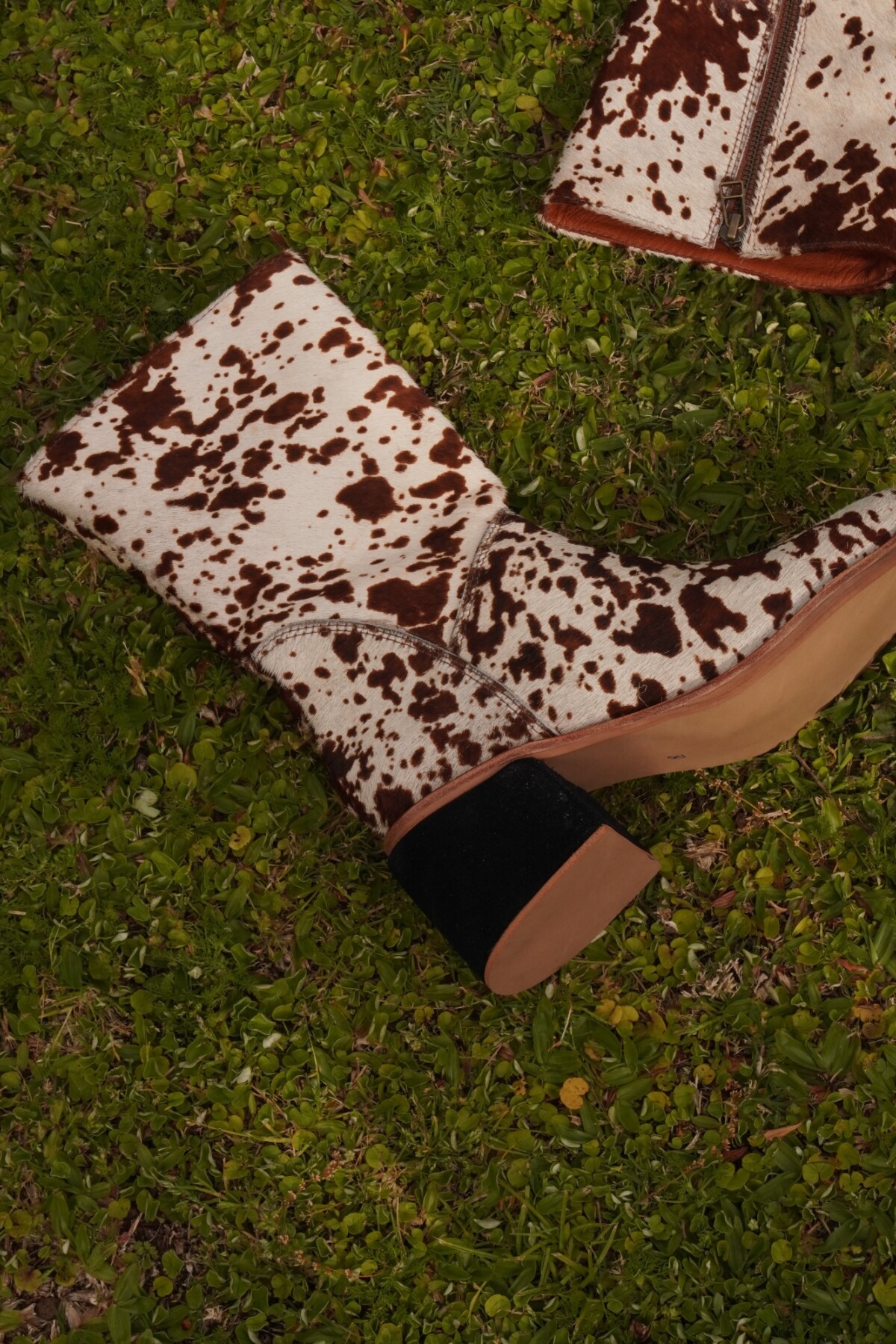 City Boots Print Blanco / Marrón