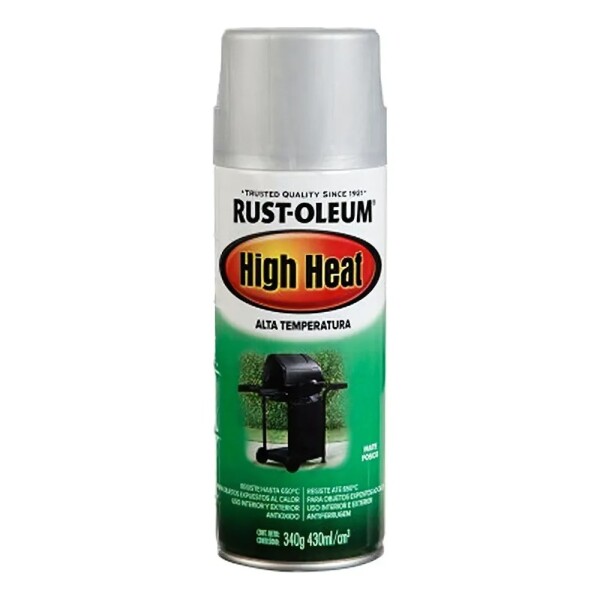 Aerosol Alta Temperatura Rust-Oleum 1093°C Plata para Mate Aerosol Alta Temperatura Rust-Oleum 1093°C Plata para Mate