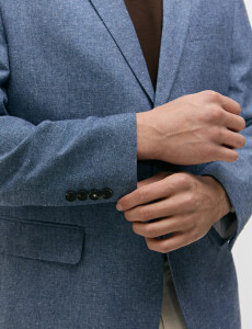 110612 SACO LINO THAI Azul Piedra