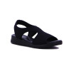 Sandalia Comfortflex Elastizada Mujer Negro-negro