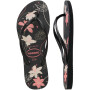 Sandalias Havaianas Slim Organic FC Mujer Negro/Oscuro Ceniza/Rosa Claro