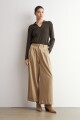 Sweater cuello polo chocolate melange