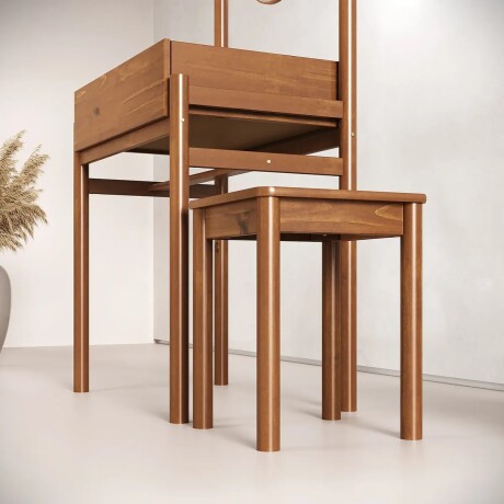 COMBO TOCADOR CON ESPEJO + BANQUETA MADERA MACIZA COMBO TOCADOR CON ESPEJO + BANQUETA MADERA MACIZA