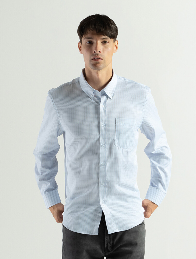 Camisa a Cuadros Manga Larga Fantasia 4