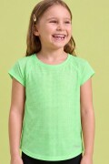 Remera Deportiva para Niñas. Verde Claro