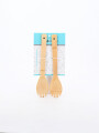 CUCHARAS PARA ENSALADA SETX2 MADERA