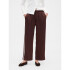 V-SATIN STRAIGHT PO SIDE STRIPE DARK BROWN 1
