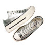 Zapatillas Converse Chuck Taylor AS Double Stack Platform Metallic Unisex Silver