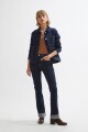 Jean bootcut con bolsillos jean oscuro