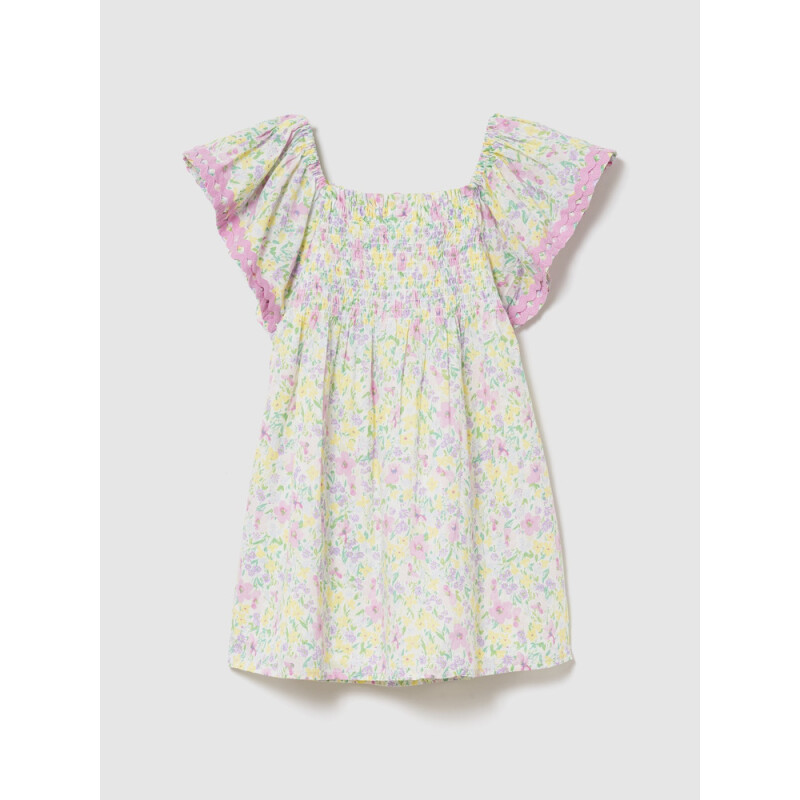 SS SMOCK RIK RAK DRS SP EASTER FLORAL