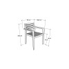 Silla de exterior AQUARIVA Gris