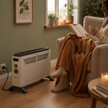 Convector Eléctrico Nexor 2000W Blanco Estufa Convector Eléctrico Nexor 2000W Blanco