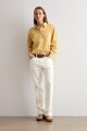 Camisa bordada y calada maiz
