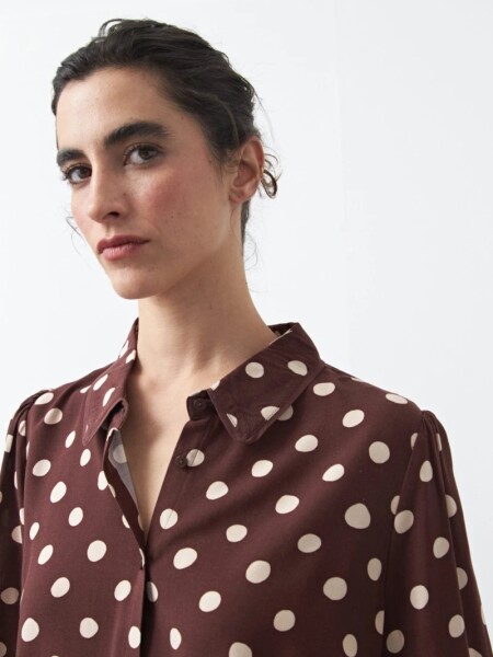 CAMISA D.CASSIN RIZE CHOCOLATE