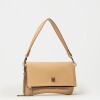 Bandolera Curve Gloss Crinckle Camel Niquel