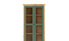 Cristalero 2 Puertas 1 Cajón Material Natural - Mari Verde