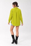 Camisa lino Verde