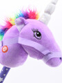 UNICORNIO DE MADERA LILA