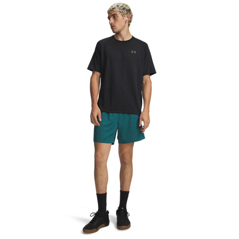 UA Tech 6in Mesh Shorts-GRN GRN-338
