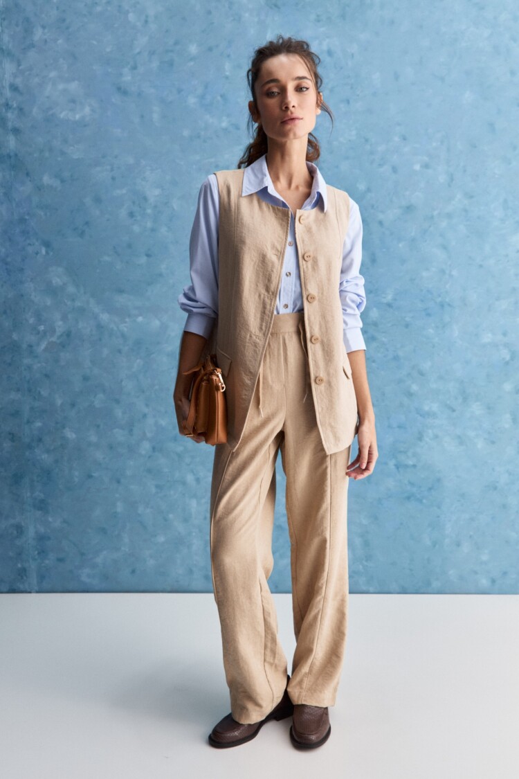 CHALECO MALDIVAS Beige