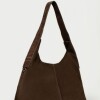 Bolso Tanner en cuero gamuza Chocolate