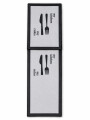 ALFOMBRA RAYAS SET X 2 GRIS (V)