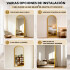 Espejo Arco De Pie Cuerpo Entero Fm04 50 X 150 Cm DORADO