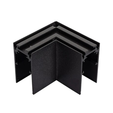 Adaptador Esquinero Horizontal para Riel Magnético G2 para Adosar Esquinero Horizontal Para Riel Magnético G2 De Adosar Negro
