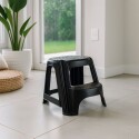 Banqueta Taburete Escalera de Plastico 2 Escalones NEGRO