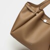 Bolso Marble en efecto cuero graneado Taupe