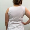 Musculosa de lino Italiana Blanco