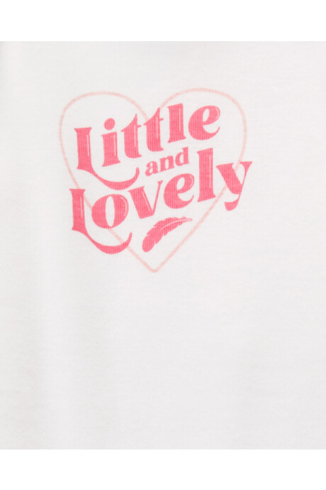 Set tres piezas de algodón, pijama con pie, calza y body, diseño cisne Sin color