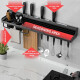 Estante organizador de cocina en metal NEGRO