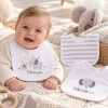Set x3 baberos elefante ASH gris