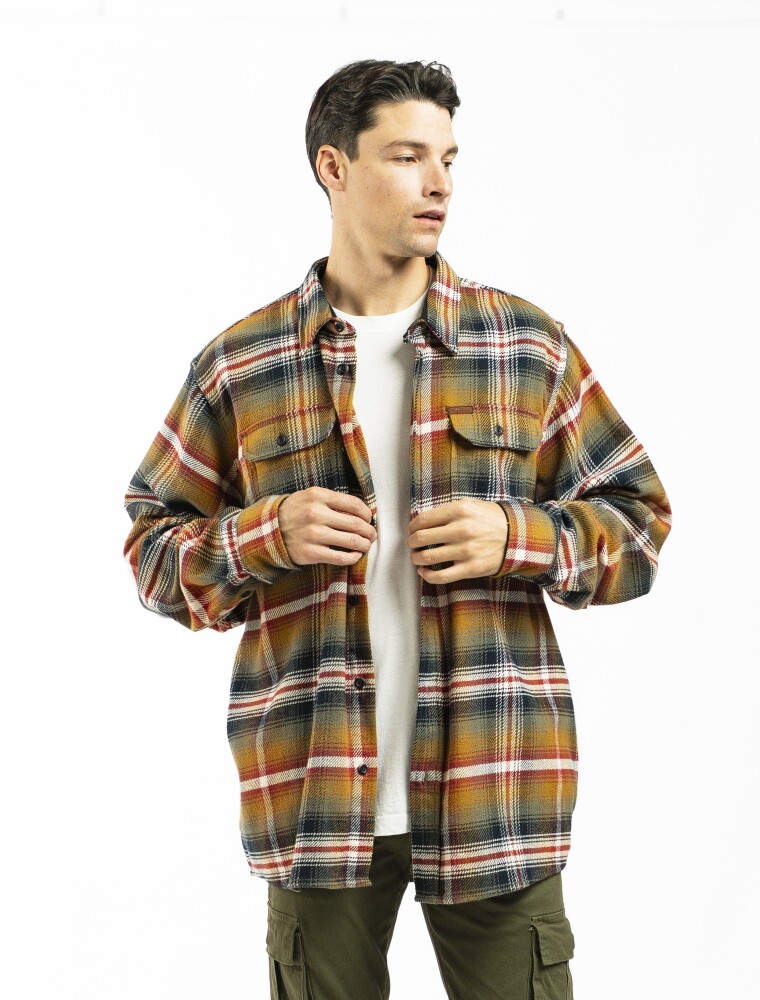 Sobre Camisas de Franella Orvis Ladrillo