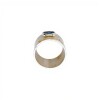 Anillo martillado punto Zafiro-Plata y oro-Piedra Zafiro-AN5932 conpiedra