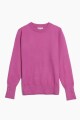 Sweater con detalle en manga ROSADO