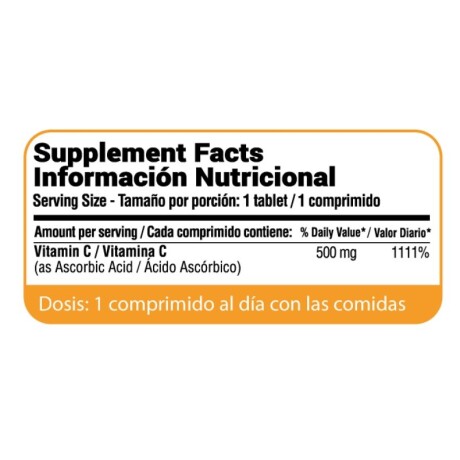 Vitamin C 500 mg 100caps Qualivits Vitamin C 500 mg 100caps Qualivits