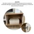 Rack Para Tv 50'' Rattan 2 Puertas 1 Estante 135 Cm Nórdico Blanco 1