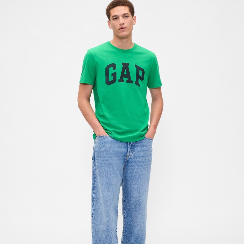 V-EVERYDAY SOFT BASIC LOGO T GALLANT GREEN