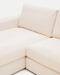 Sofá modular desenfundable Alea 5 plazas chenilla chaise longue izquierdo crudo 340 cm Sofá modular desenfundable Alea 5 plazas chenilla chaise longue izquierdo crudo 340 cm