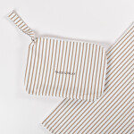 Necessaire y Manta Verano Rayas Beige