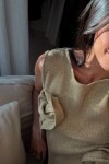 Rosette Dress Dorado