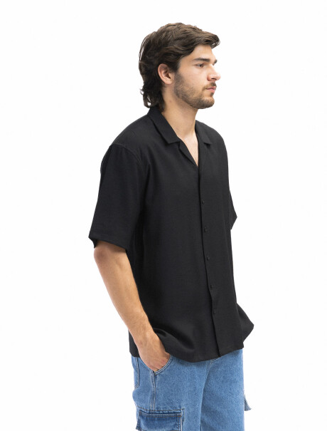 Camisa Manga Corta Tulum Negro
