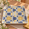 Set de 6 Platos de Postre Cuadrados Oxford de Porcelana 20x20 cm Set de 6 Platos de Postre Cuadrados Oxford de Porcelana 20x20 cm